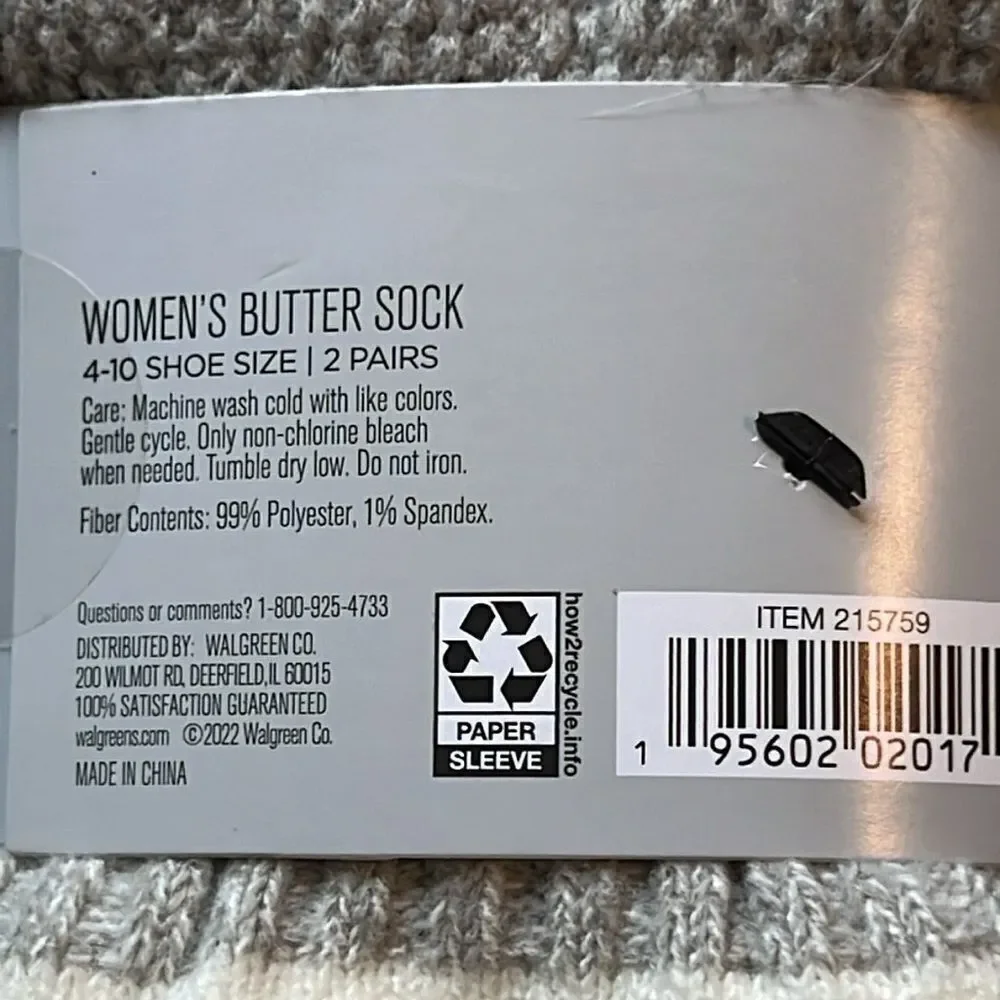 4pr-West Loop Women’s Butter Socks Size 4-10 4 Pair, NWT‎ D14